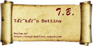 Tőkés Bettina névjegykártya