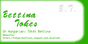 bettina tokes business card